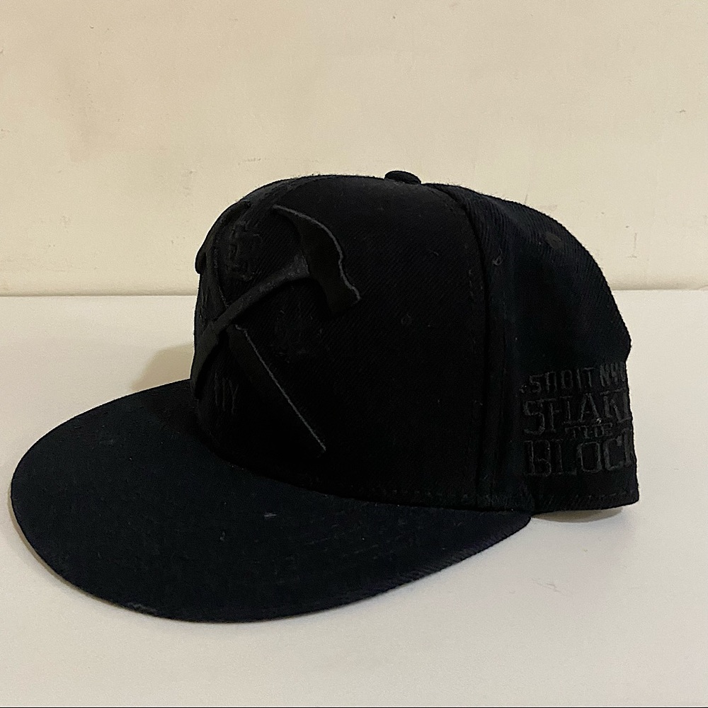Black Adjustable Snapback Hat Baseball Cap